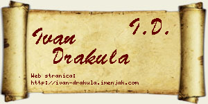 Ivan Drakula vizit kartica